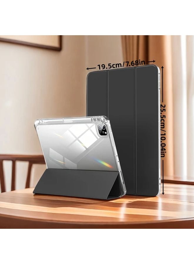 iPad Pro 11 Case 2018 2020 2021 2022 Three Fold Acrylic Hard Cover Anti Bending Auto Wake Sleep - Image 2